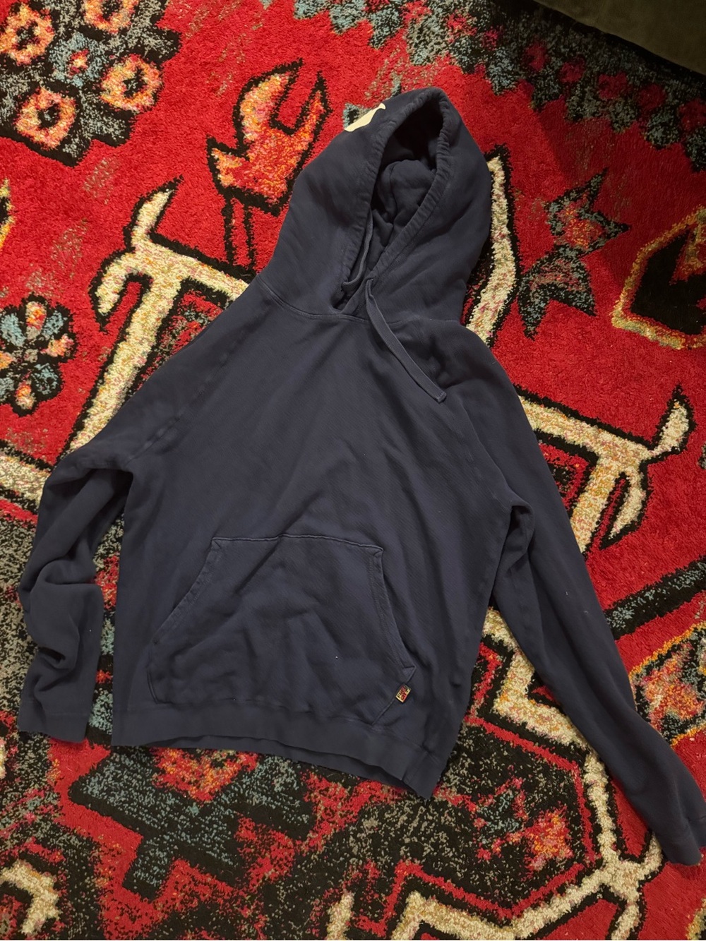 FREECITY Navy Blue Gold Dove Pullover Hoodie